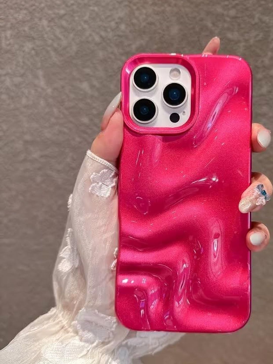 COVERLY Solid Printed iPhone 15 Pro Max Back Case Mobile Accessories