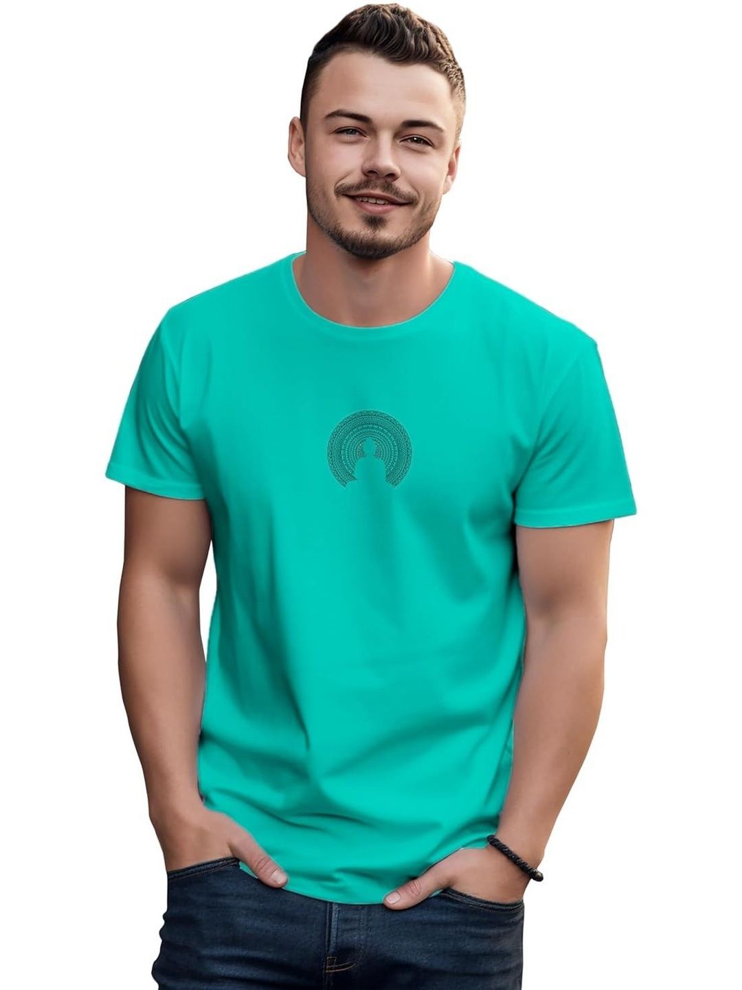 Sanaatani Men Graphic Printed Cotton T-shirt