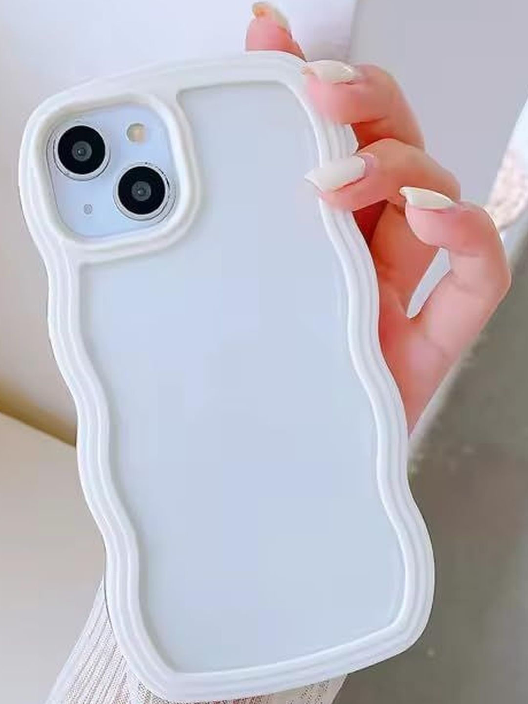 COVERLY Solid Printed iPhone 12 Back Case Mobile Accessories