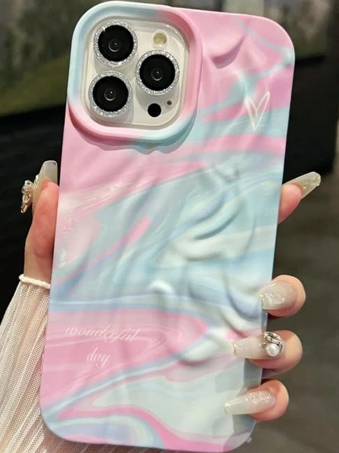 COVERLY Abstract Printed iPhone 15 Pro Back Case Mobile Accessories