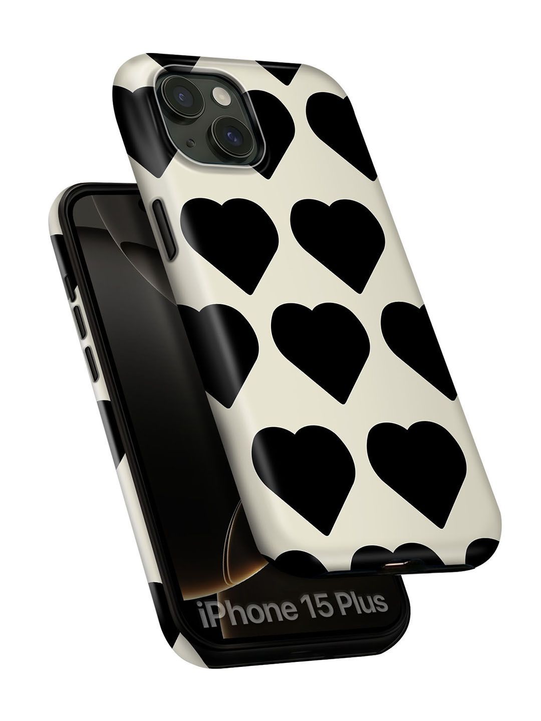 QRIOH Conversational Printed iPhone 15 Plus Back Case Mobile Accessories