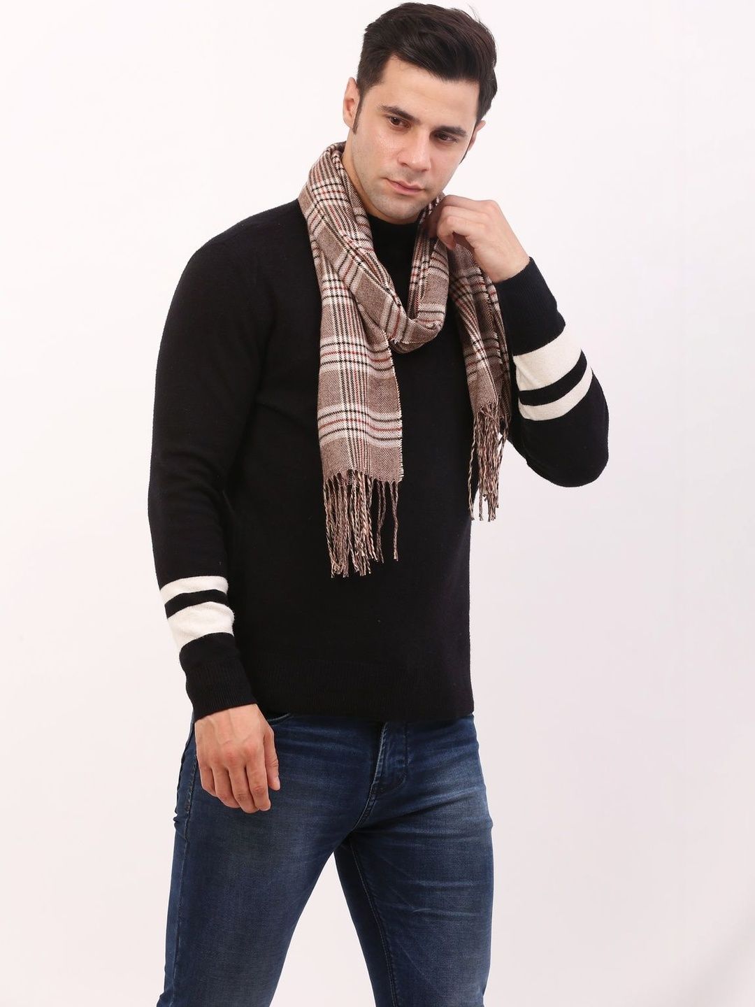 Cazzano Men Checked Scarf