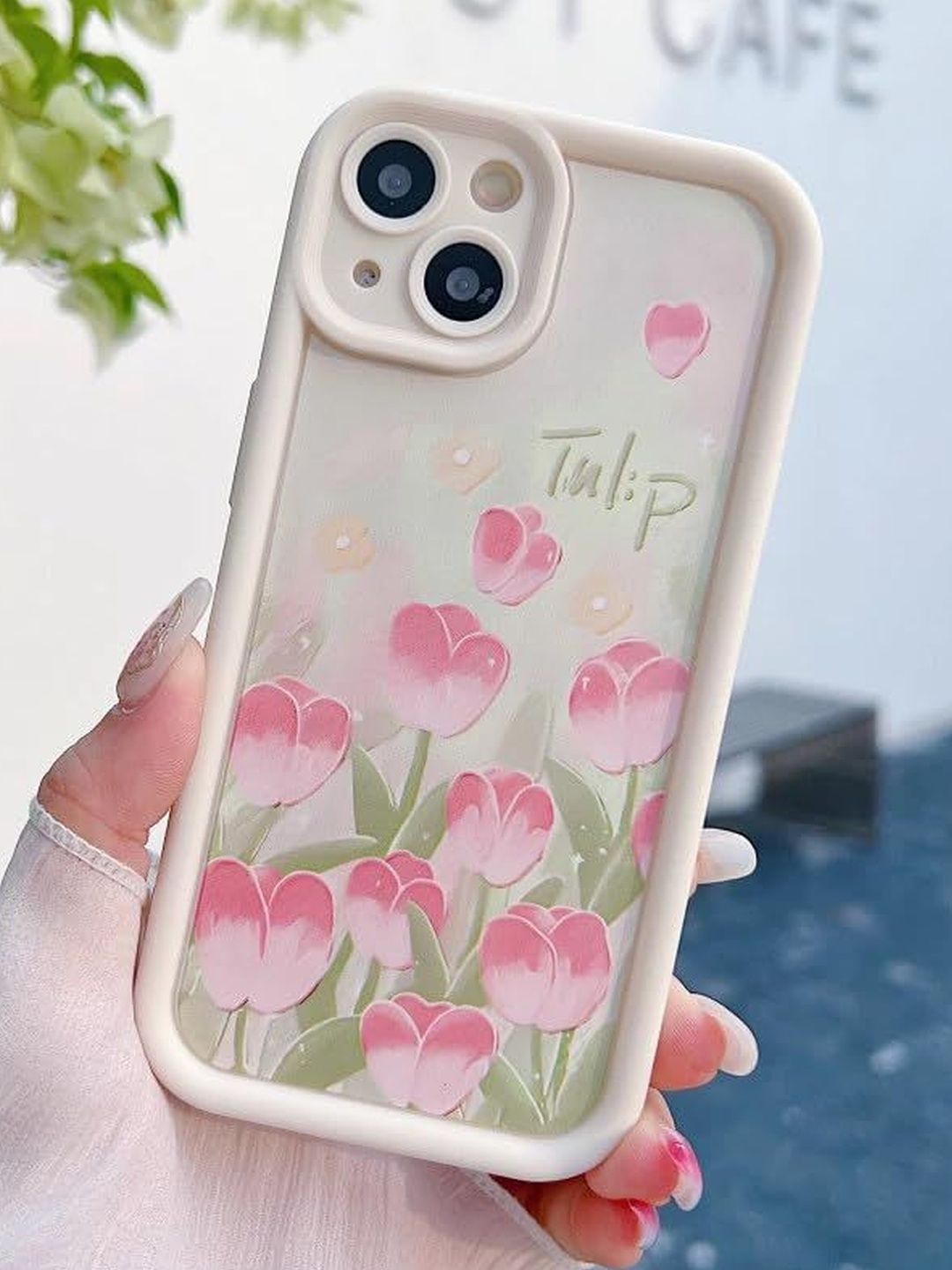 COVERLY Floral Printed iPhone 13 Back Case Mobile Accessories