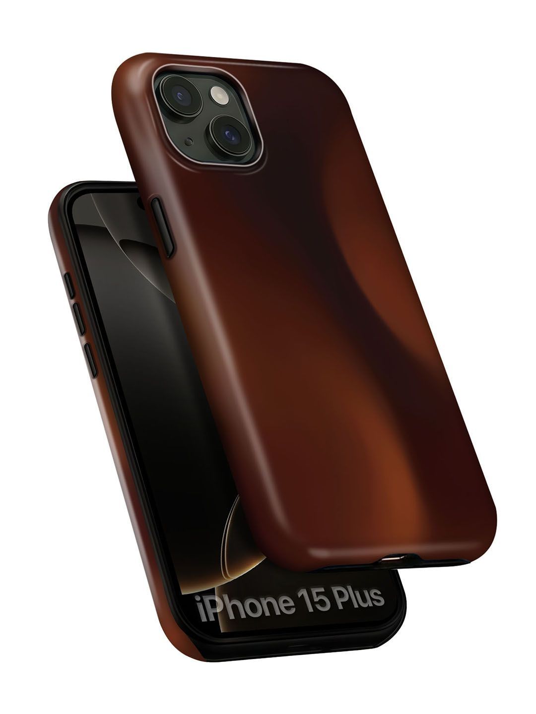 QRIOH Solid Printed iPhone 15 Plus Back Case Mobile Accessories