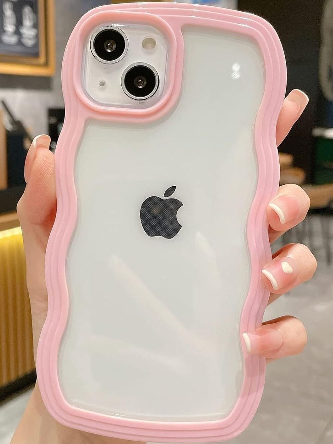 COVERLY Solid Printed iPhone 14 Back Case Mobile Accessories