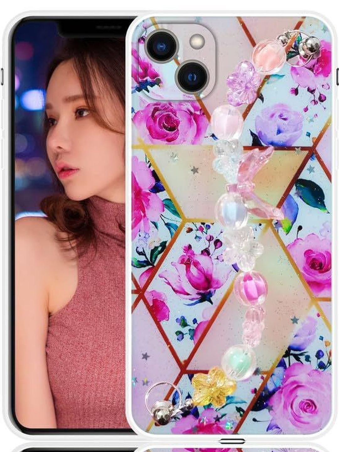 COVERLY Floral Printed iPhone X Back Case Mobile Accessories