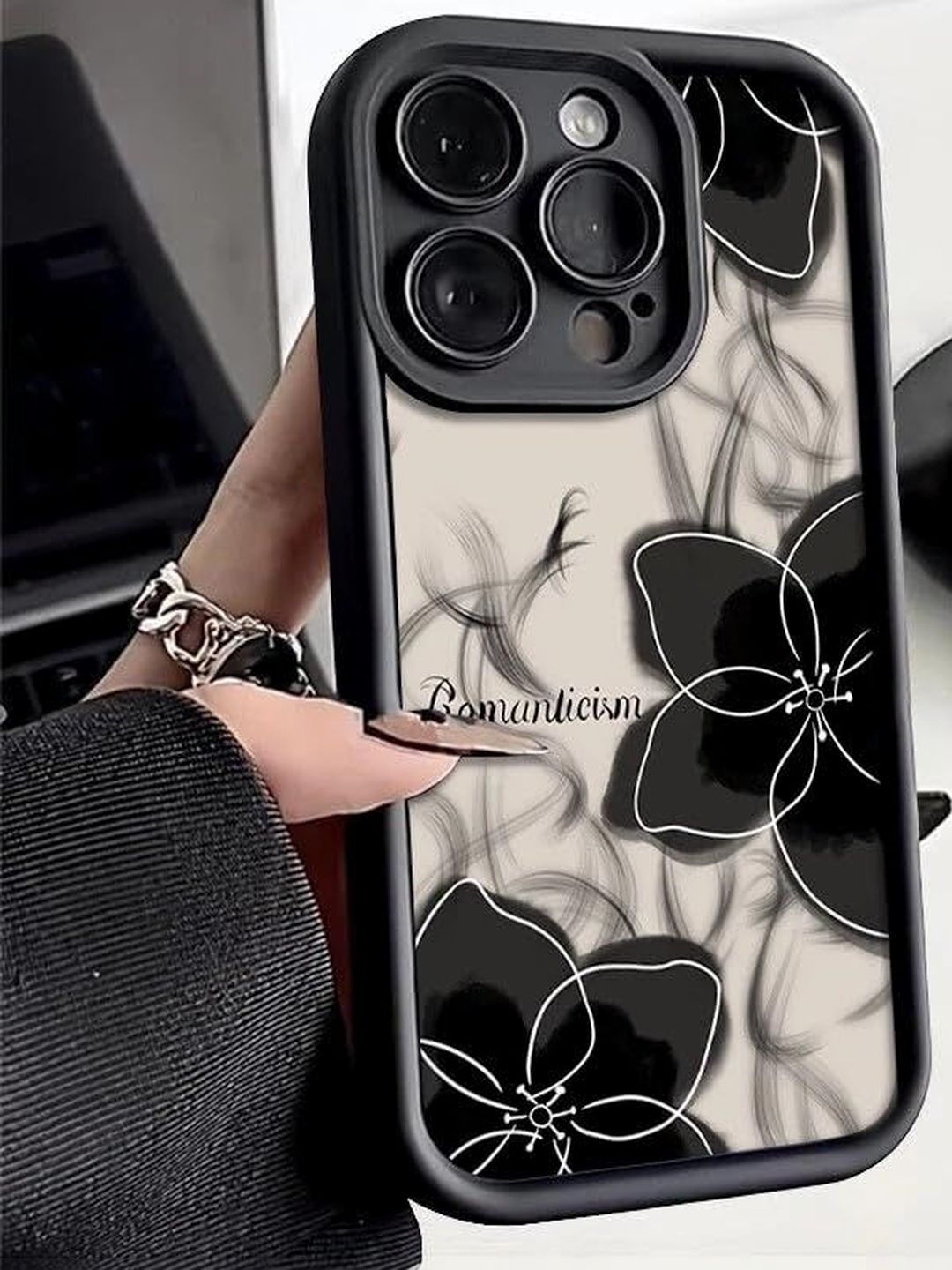 COVERLY Floral Printed iPhone 16 Plus Back Case Mobile Accessories