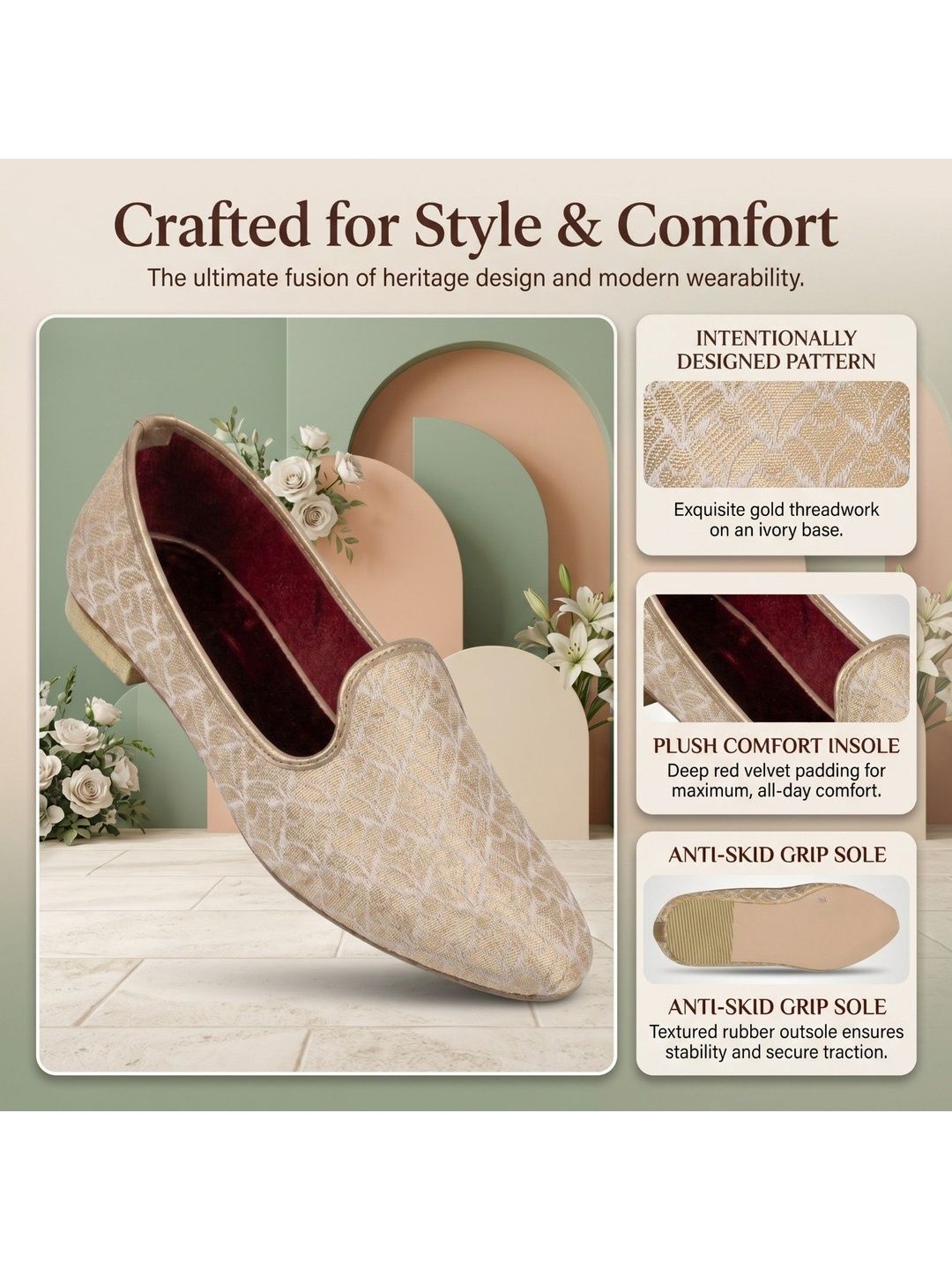 STEPSOFT Men Woven Design Casual Loafers