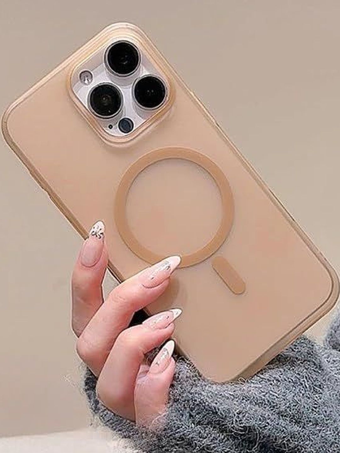 COVERLY Solid Printed iPhone 15 Pro Max Back Case Mobile Accessories