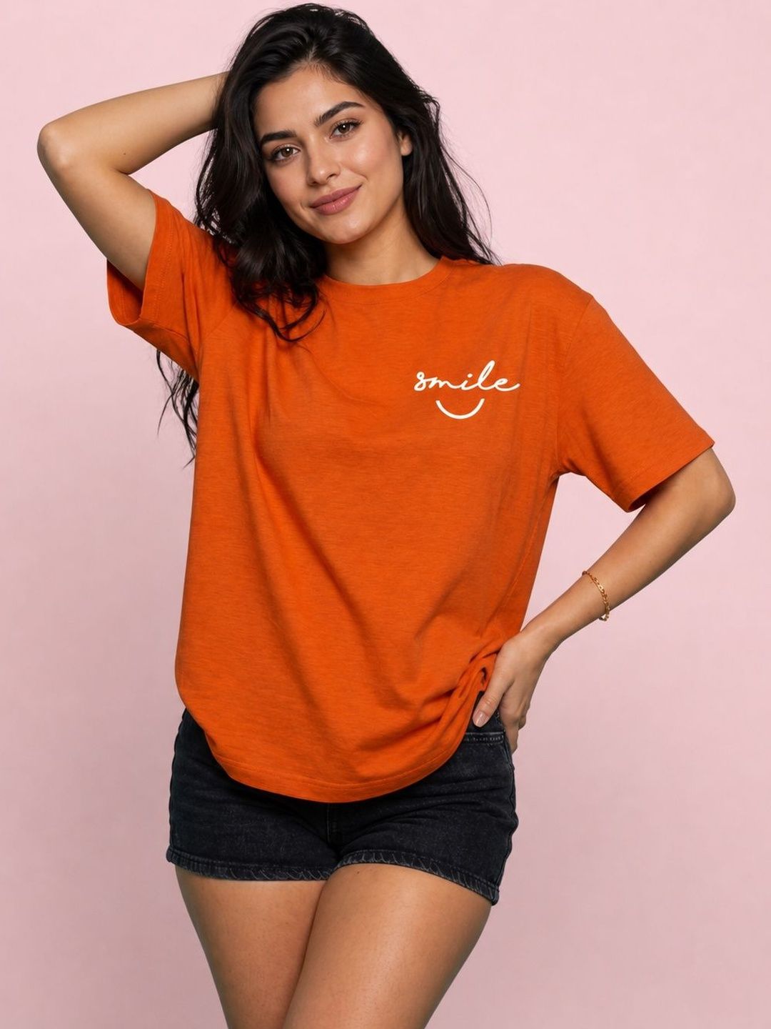 Mast & Harbour Women Typography Printed T-shirt