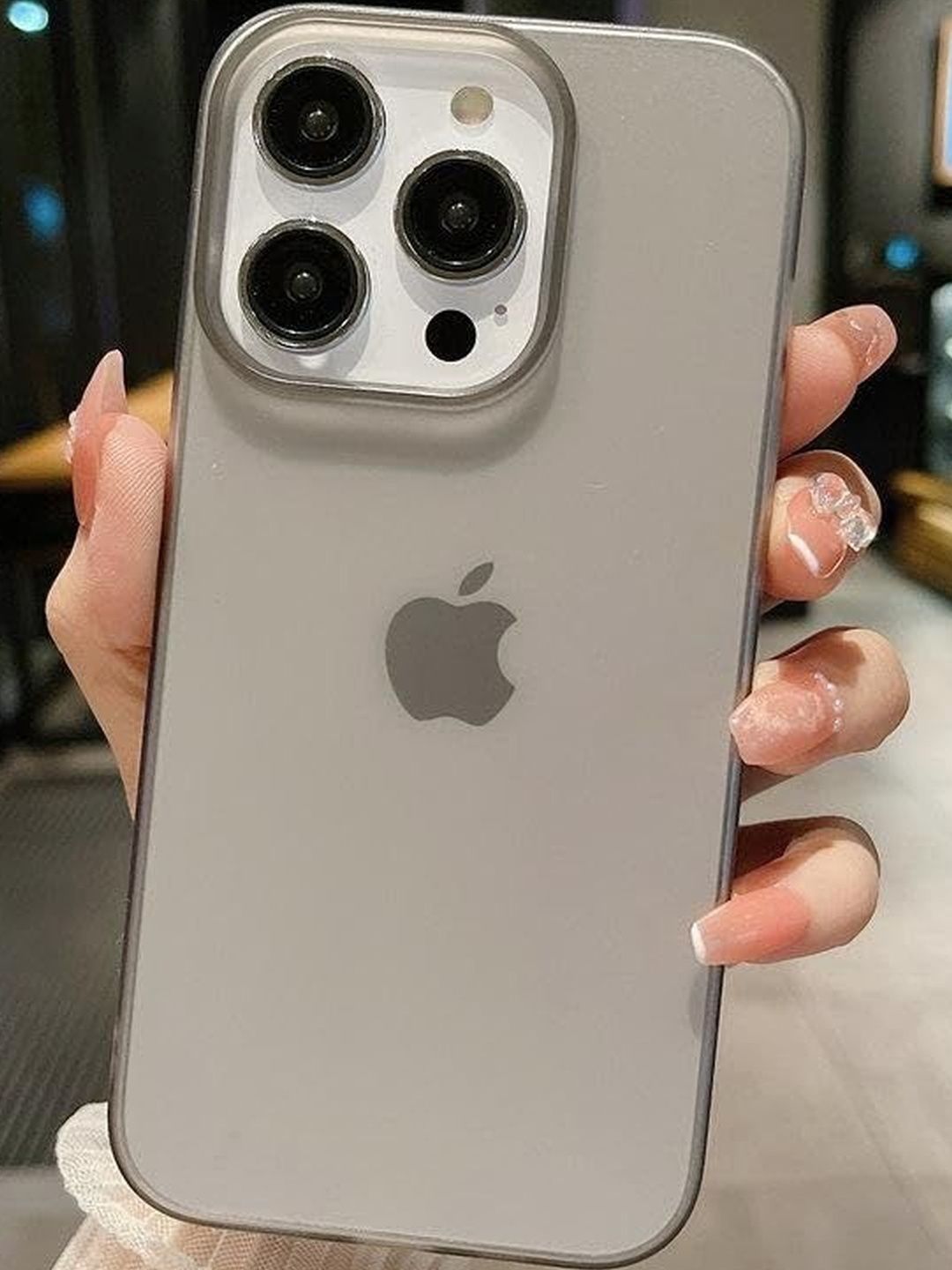 COVERLY Solid Printed iPhone 13 Pro Back Case Mobile Accessories