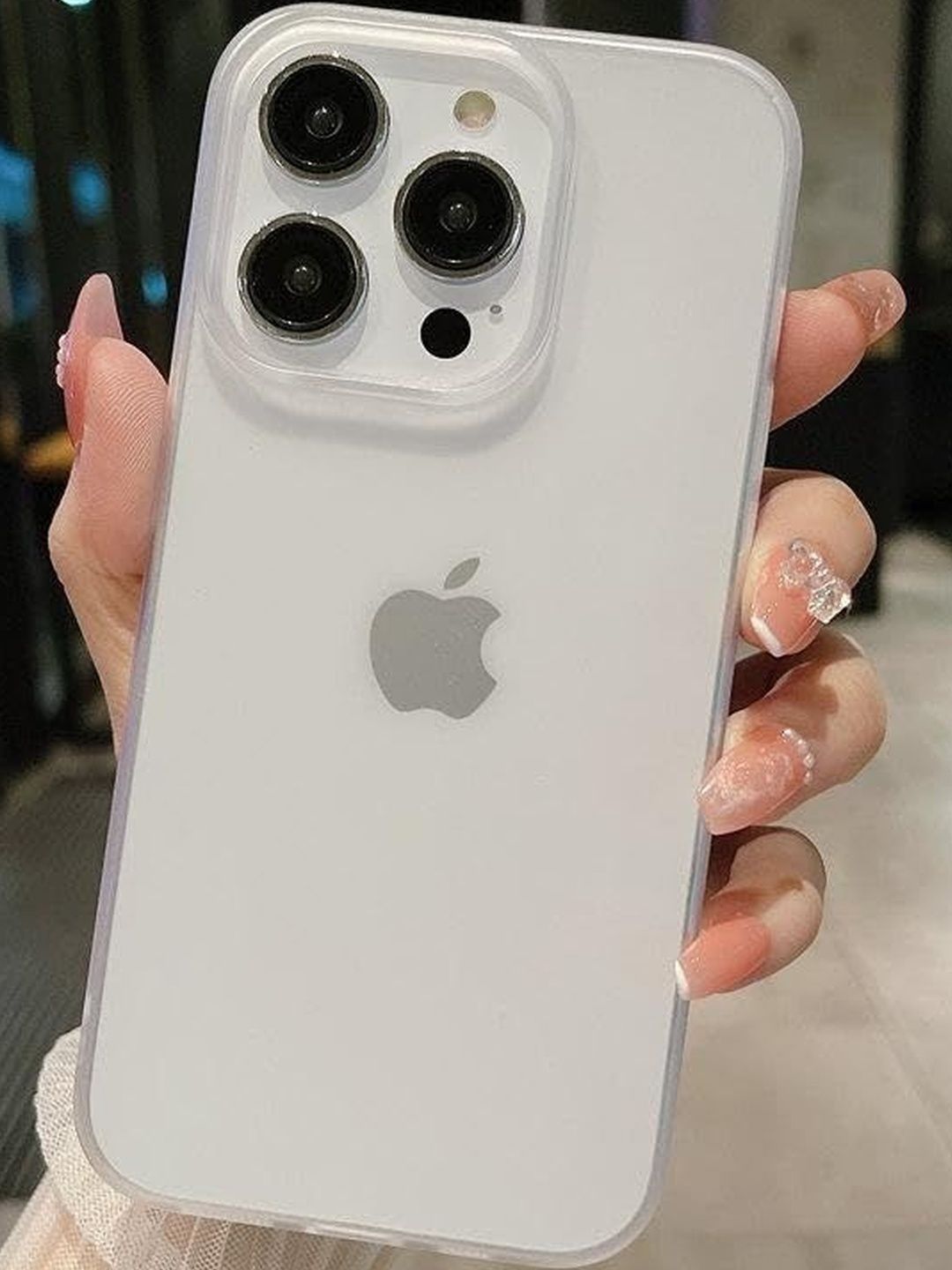 COVERLY Solid Printed iPhone 15 Pro Back Case Mobile Accessories