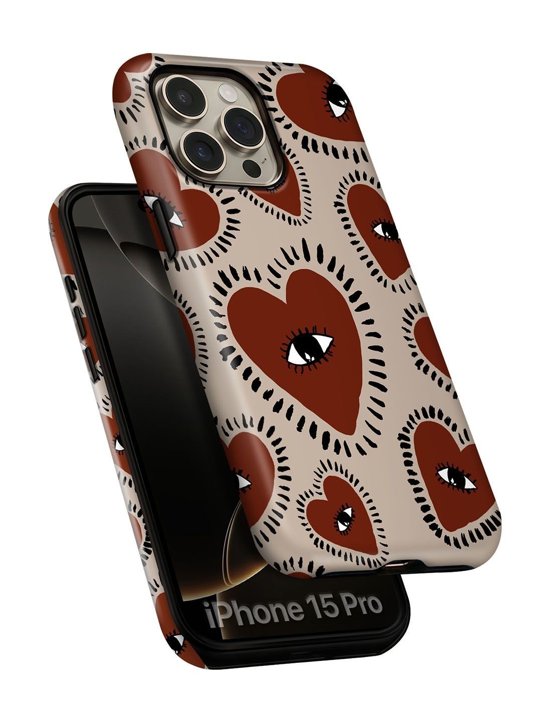 QRIOH Conversational Printed iPhone 15 Pro Back Case Mobile Accessories