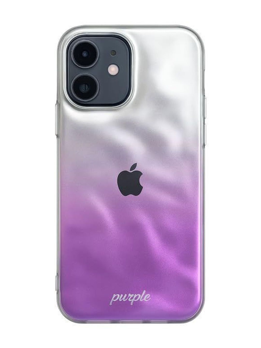COVERLY Solid Printed iPhone 12 Back Case Mobile Accessories
