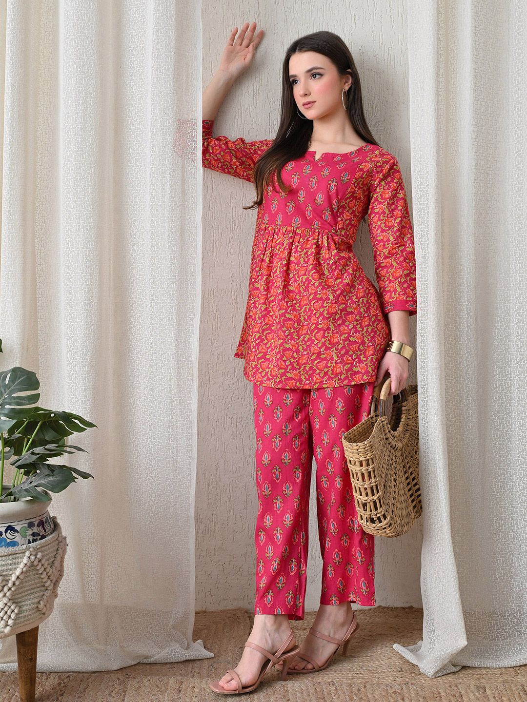MURLI KURTI Cotton Printed Tunic with Trousers