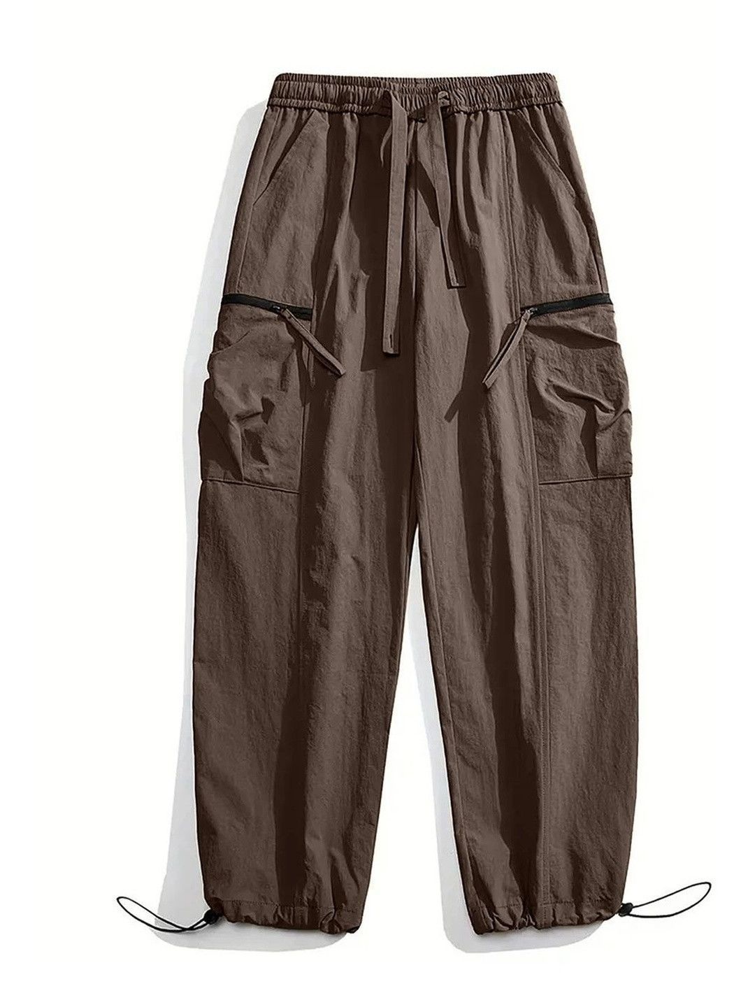 LRIPSOME Men Relaxed Loose Fit High-Rise Easy Wash Cargos Trousers