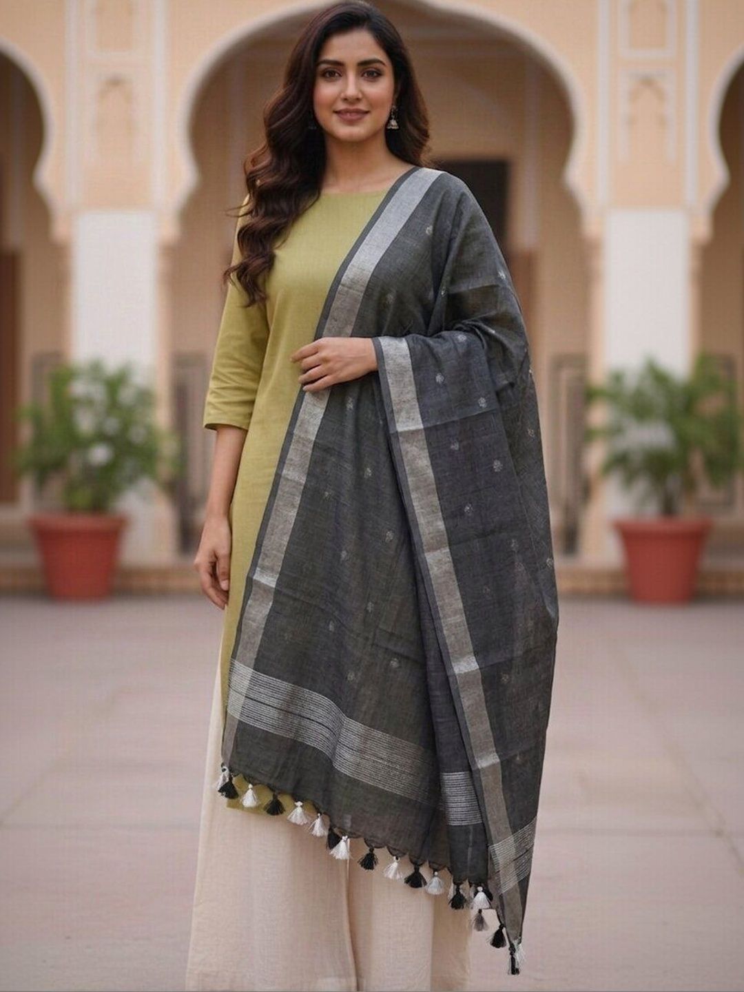 MOLCHA BY BABITA SINGH Woven Design Dupatta