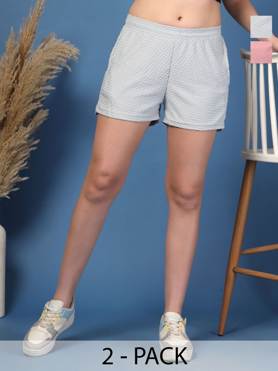 The Roadster Lifestyle Co Pack Of 2 Regular Shorts
