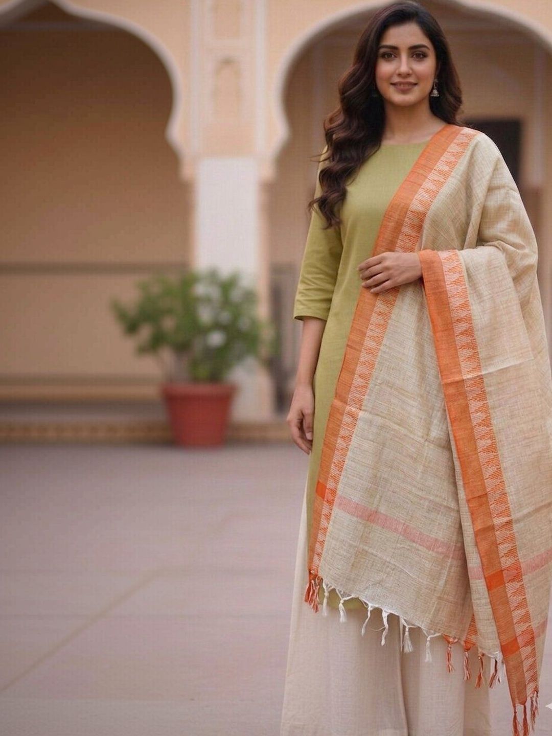 MOLCHA BY BABITA SINGH Woven Design Dupatta