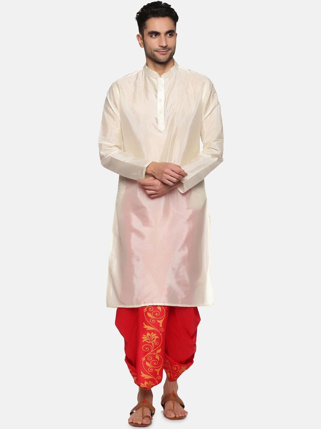 Moda Rapido Moda Rapido Men Ethnic Motifs Regular Kurta with Dhoti Pants