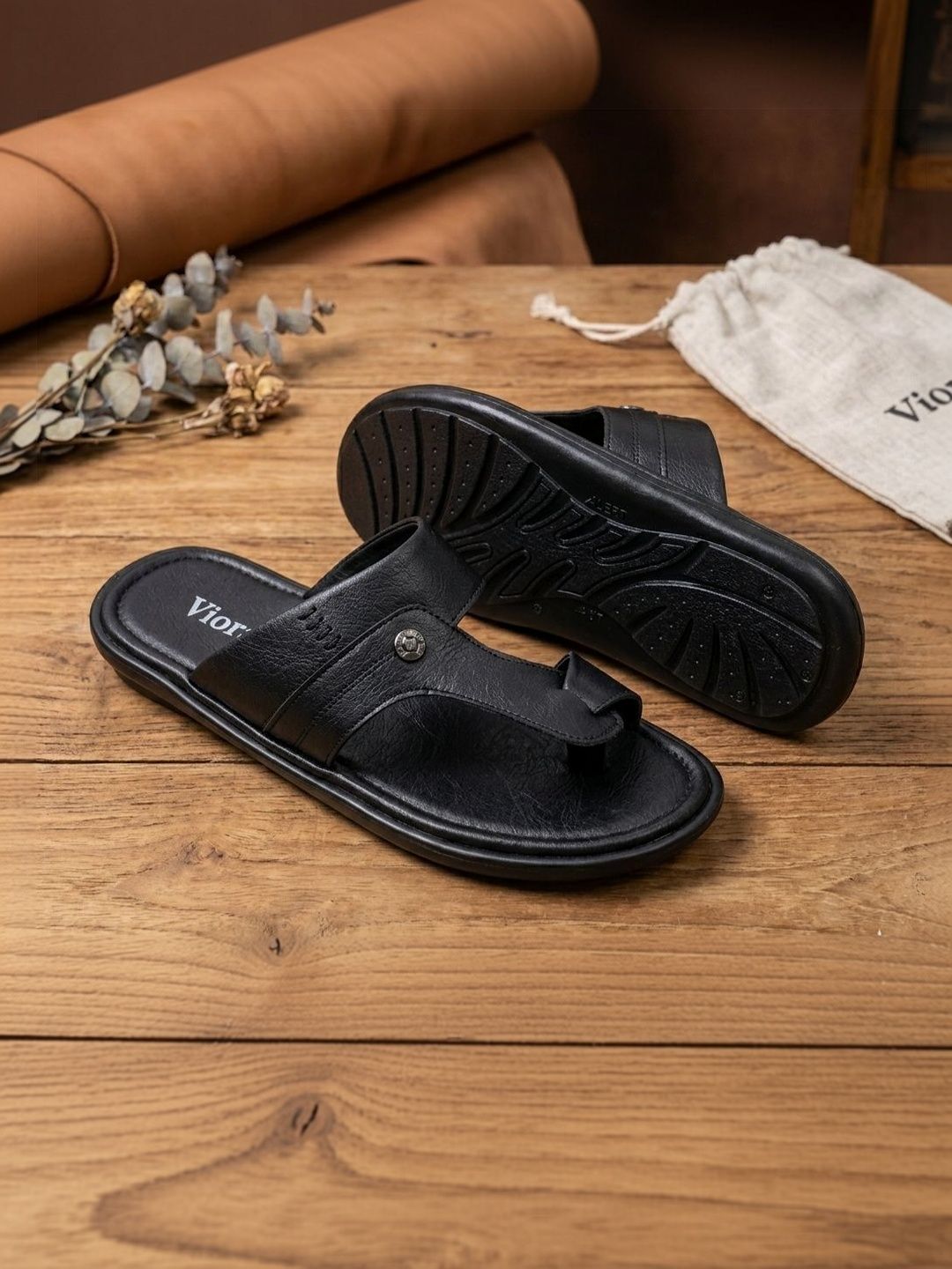Viora Men Thong Flip-Flops