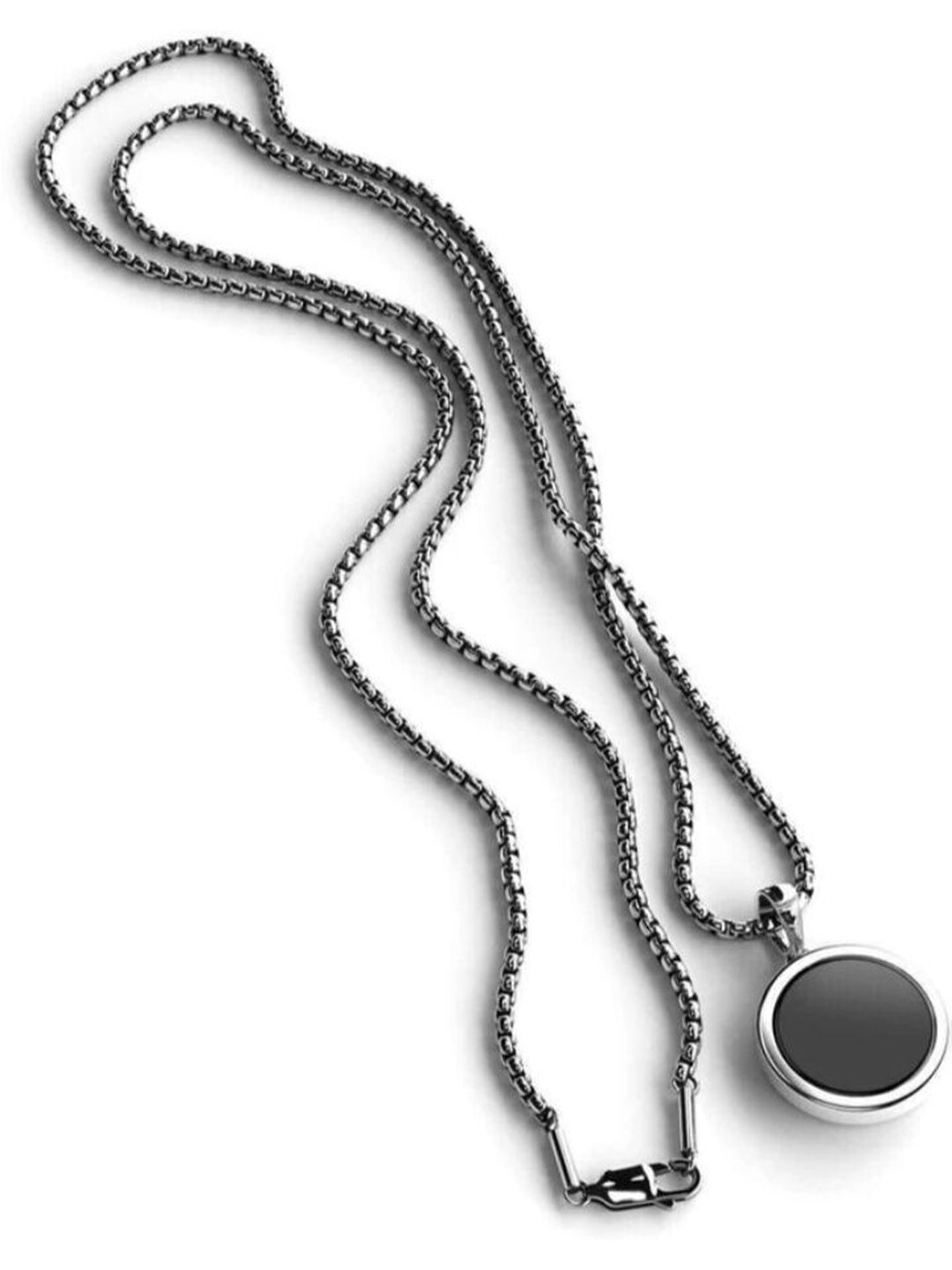 Aksha Collection Circular Pendants with Chains