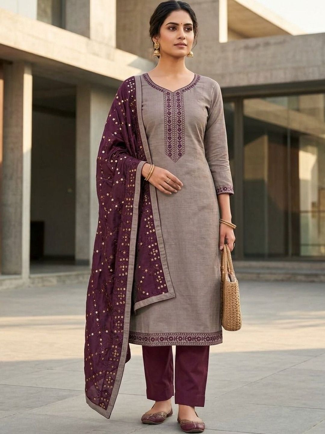 SYS Brand - Shop Your Style Embroidered Unstitched Dress Material