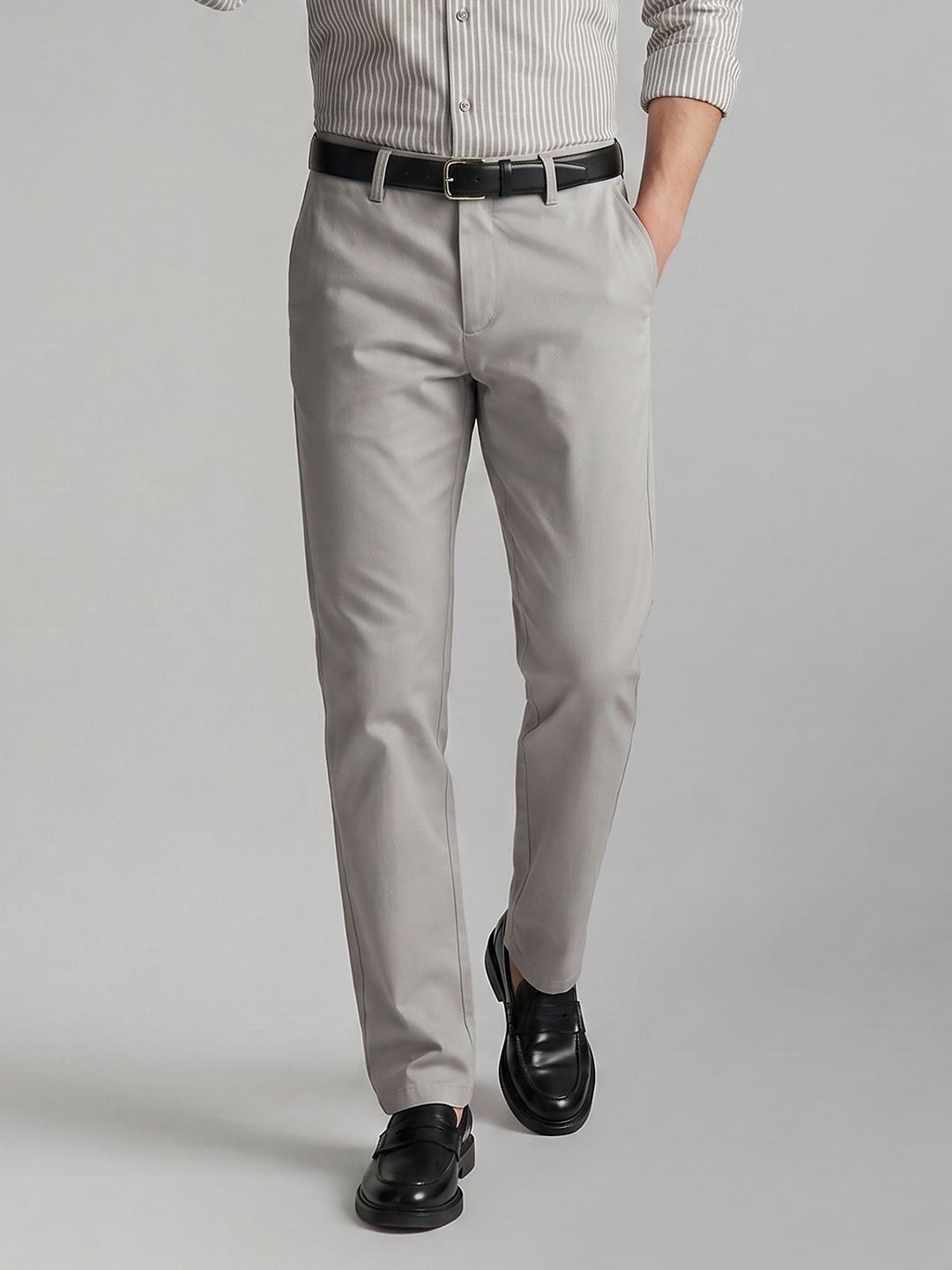 Louis Philippe Men Slim Fit Formal Trousers