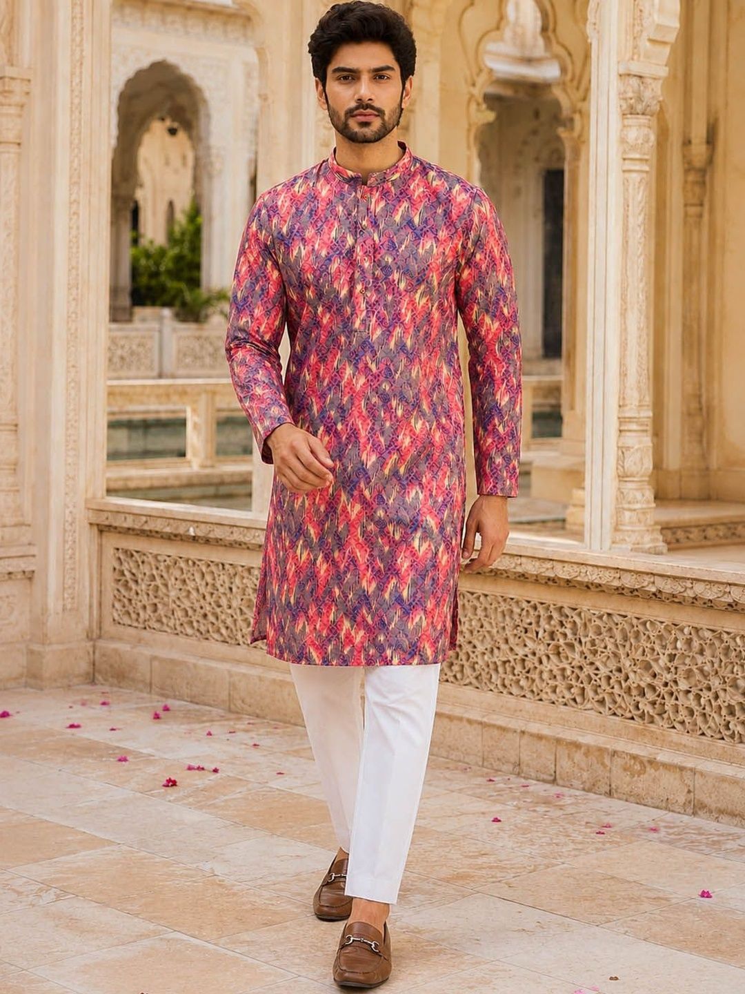 SOURAGYA Men Printed Kurta