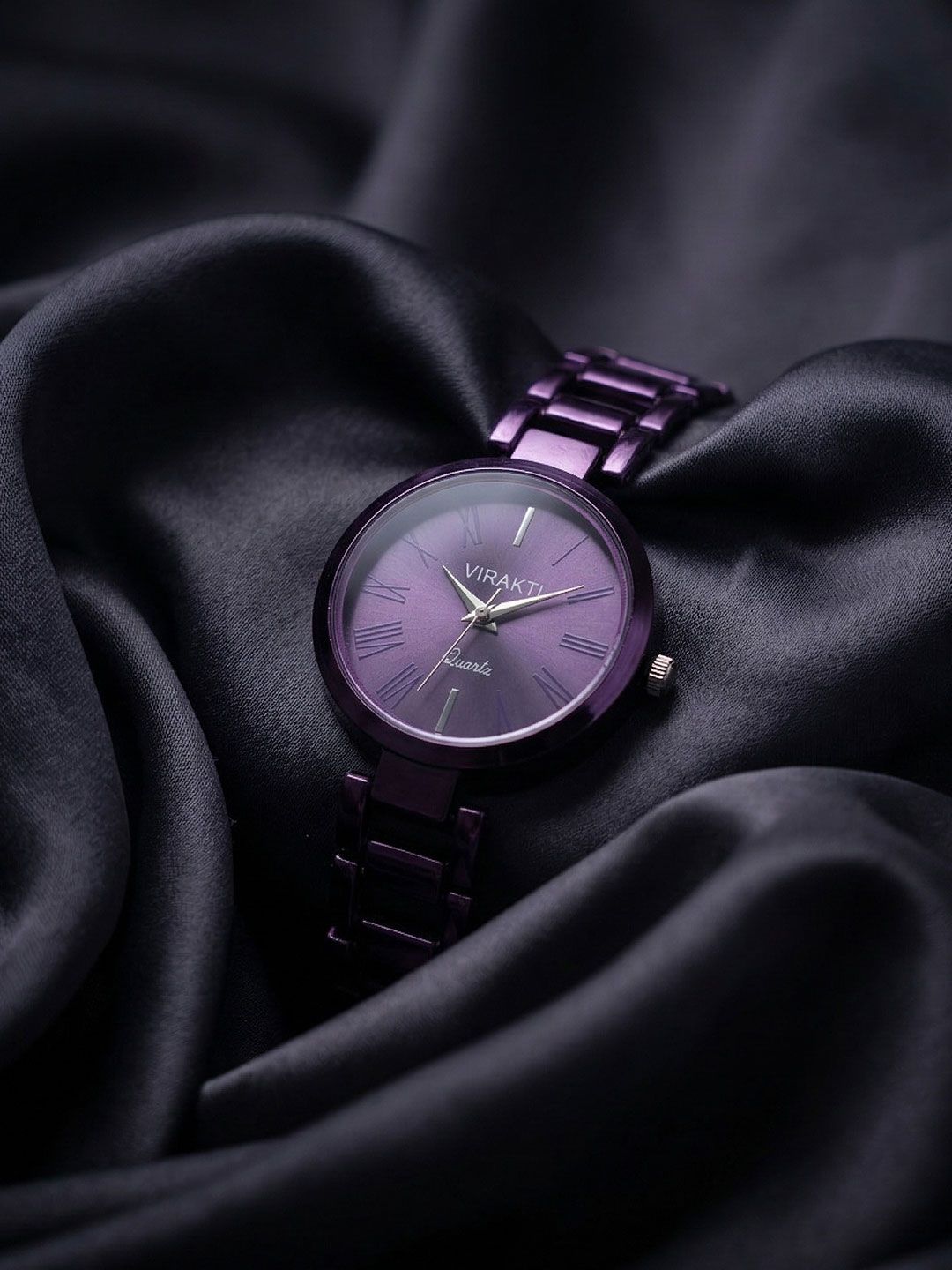 VIRAKTI Women Dial & Bracelet Style Straps Analogue Watch SAT-08-PURPLE-V01 VIR