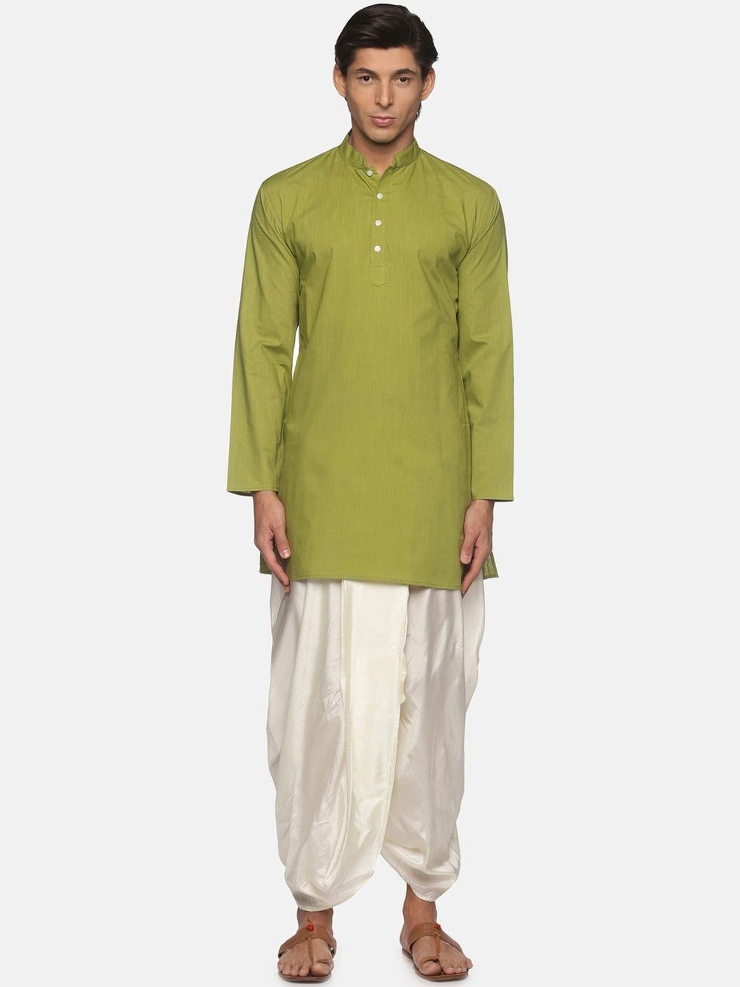 Moda Rapido Moda Rapido Men Regular Pure Cotton Kurta with Dhoti Pants