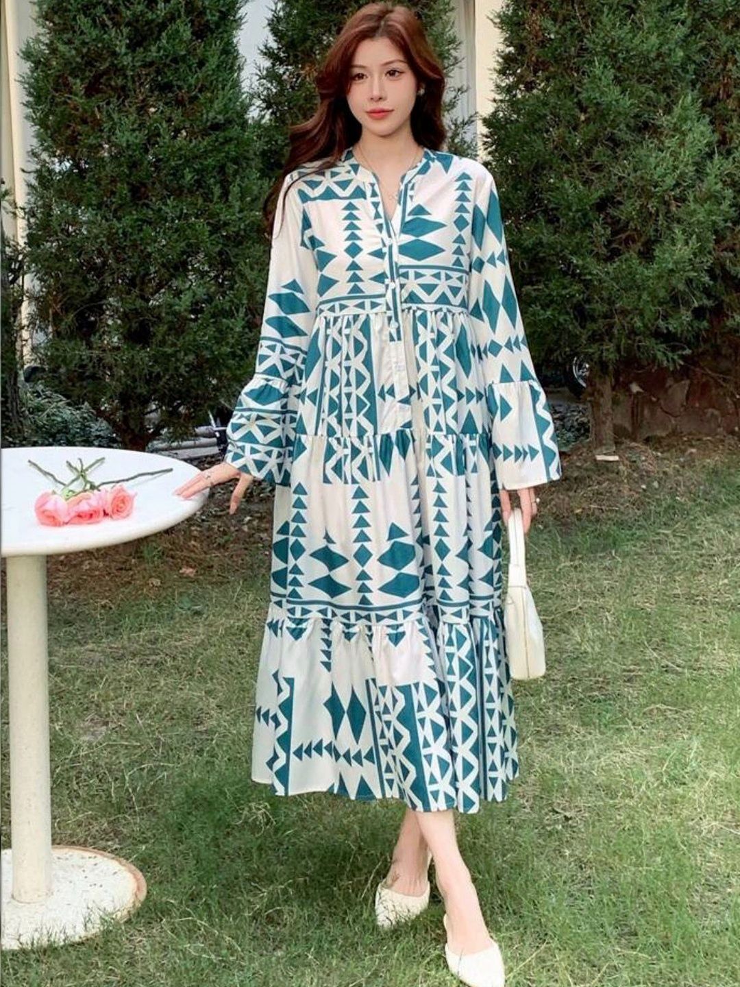 NWH Print Midi Dress