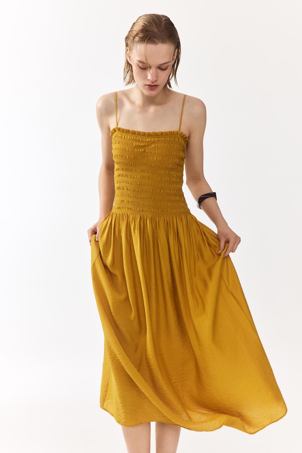 H&M H&M Smocked-Bodice Strappy Dress