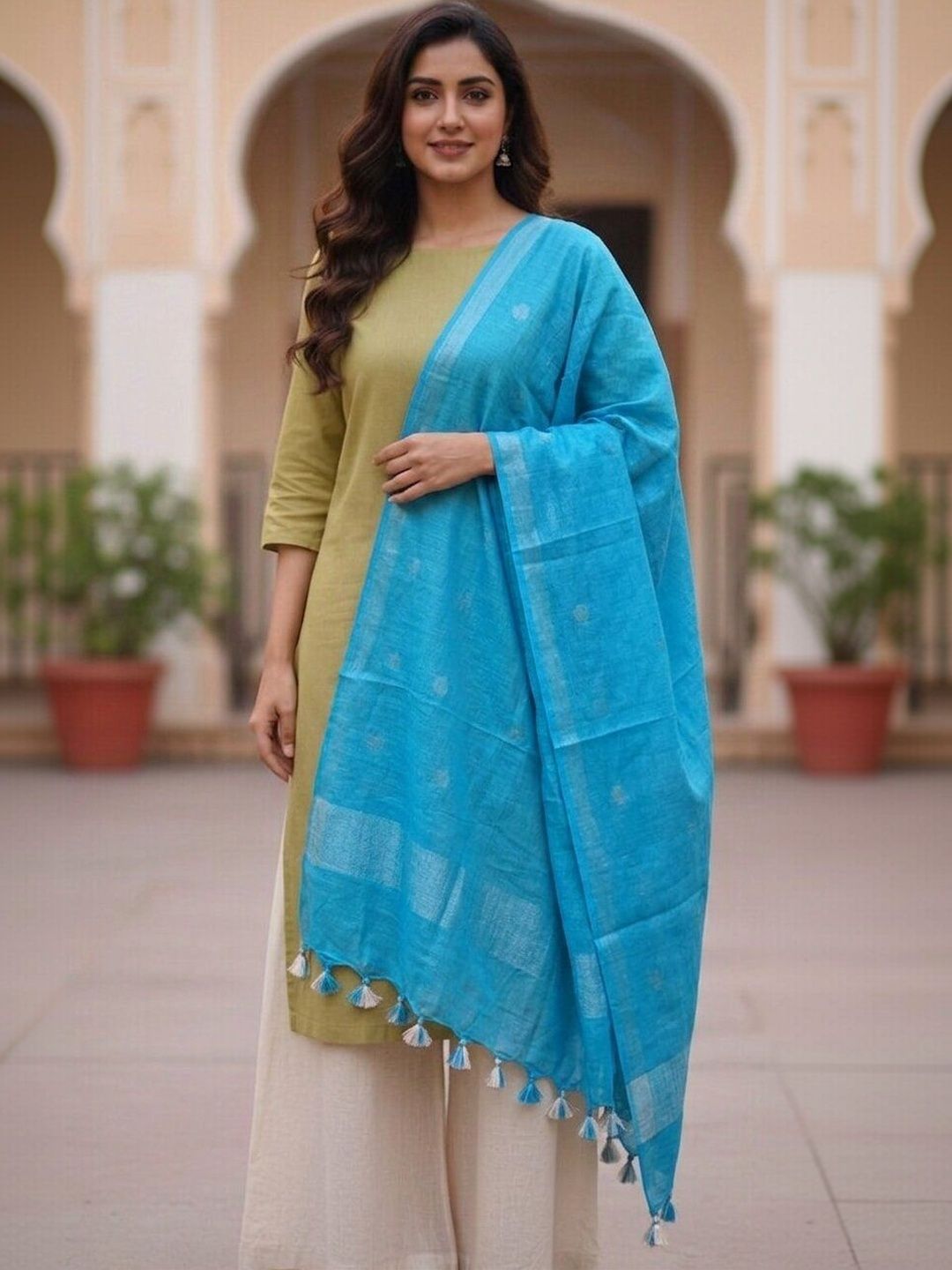 MOLCHA BY BABITA SINGH Woven Design Dupatta