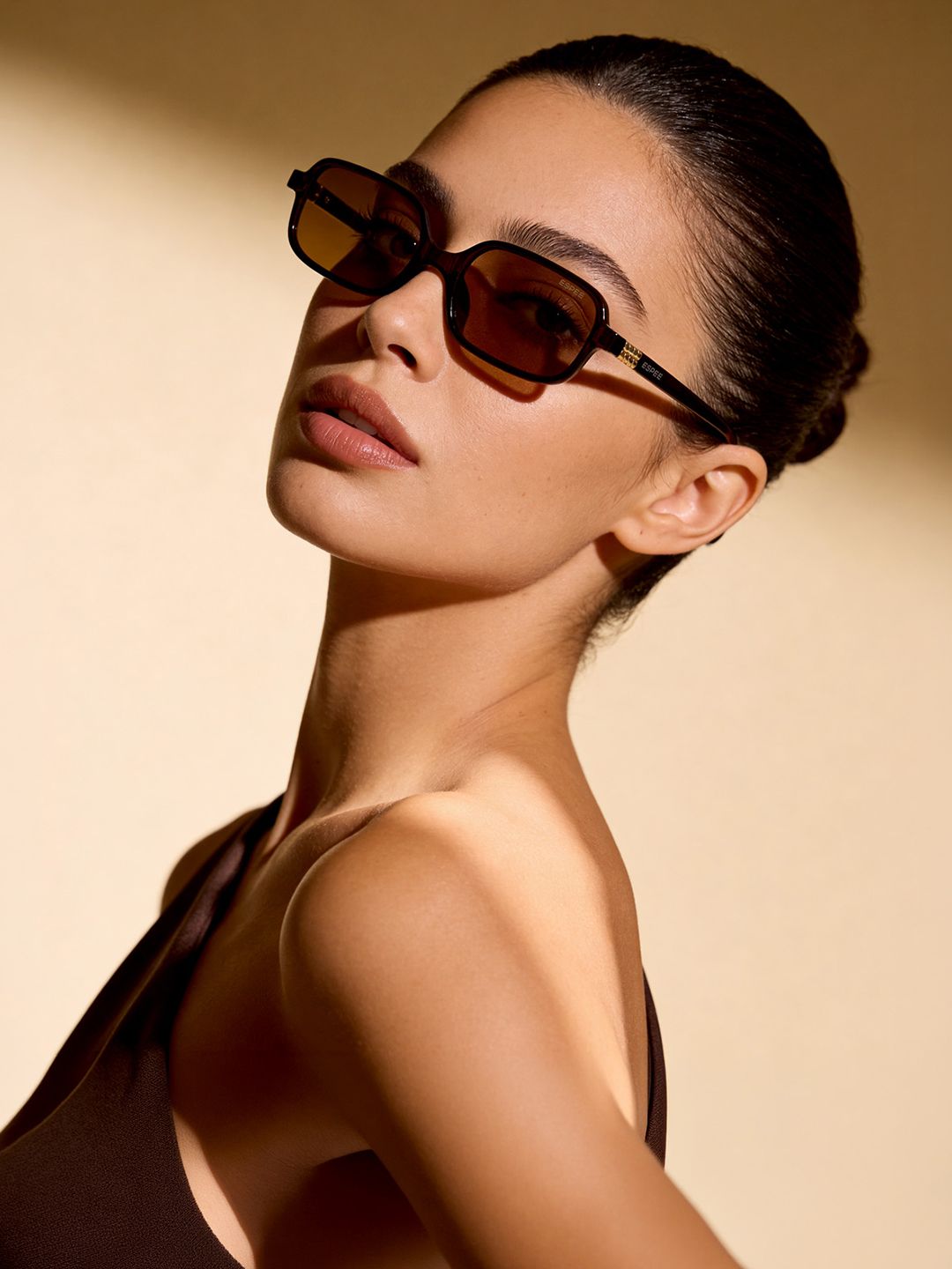 Espee Women Brown Lens and Brown Square Full Rim Sunglasses with UV Protection