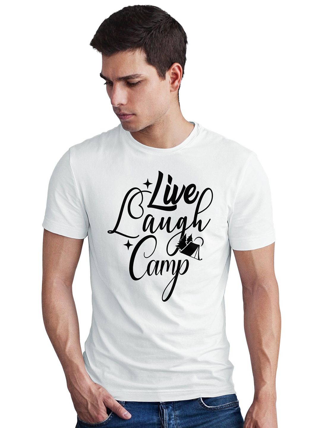 Seekbuylove Men Typography Printed Bio Finish T-shirt