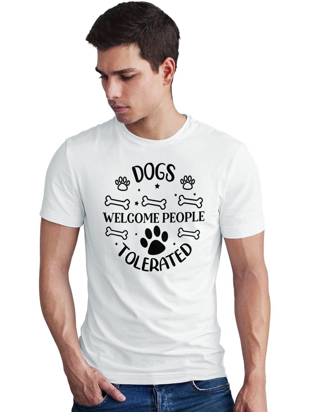 Seekbuylove Men Printed Bio Finish T-shirt