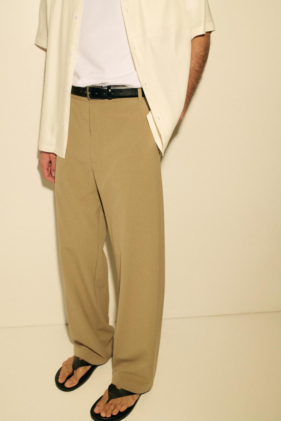 H&M Four-way Stretch Wide Pull-on Trousers