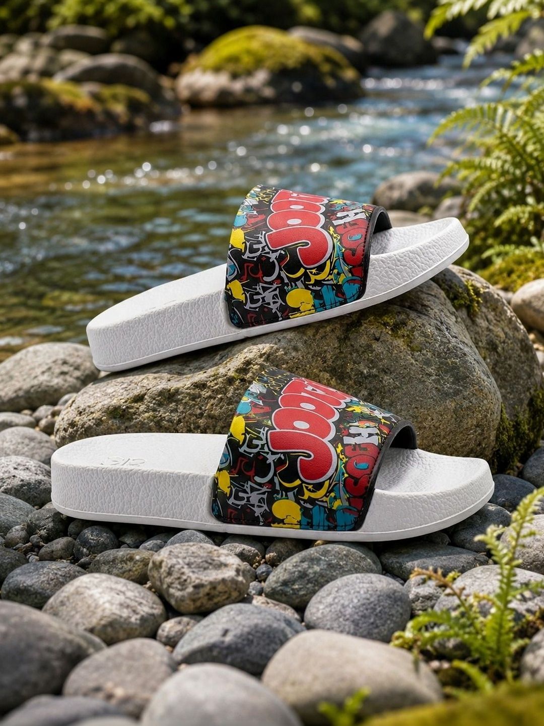 JOOTIYAPA Men Printed Sliders