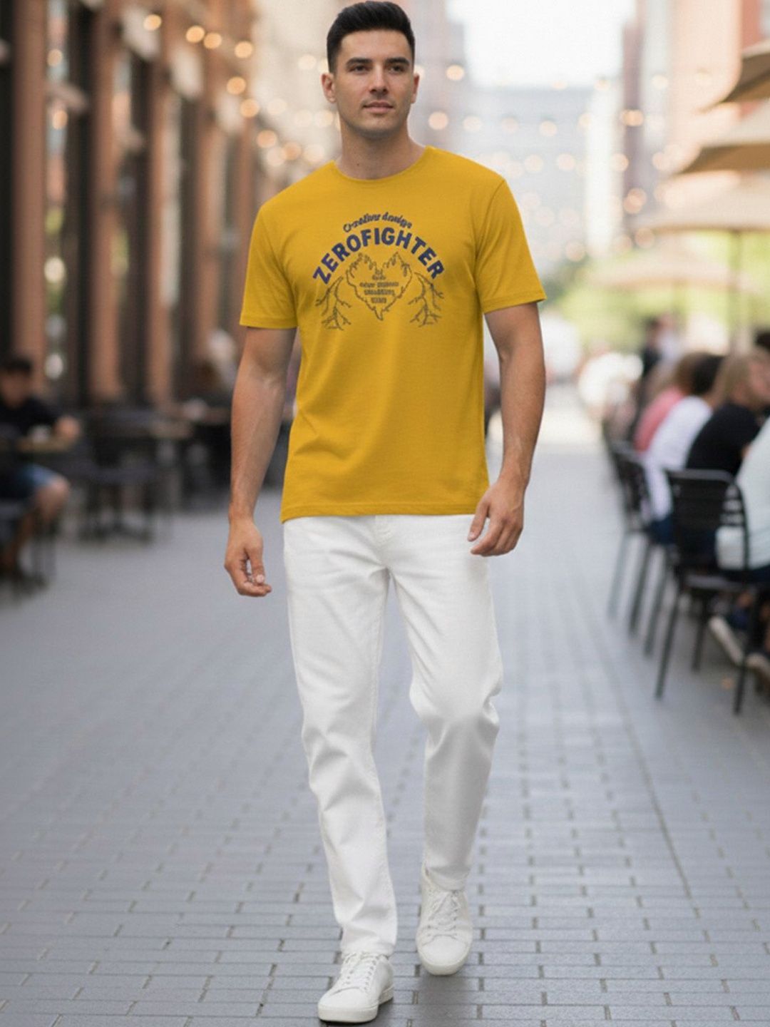 GENSTAR TRENDS Men Typography Printed T-shirt