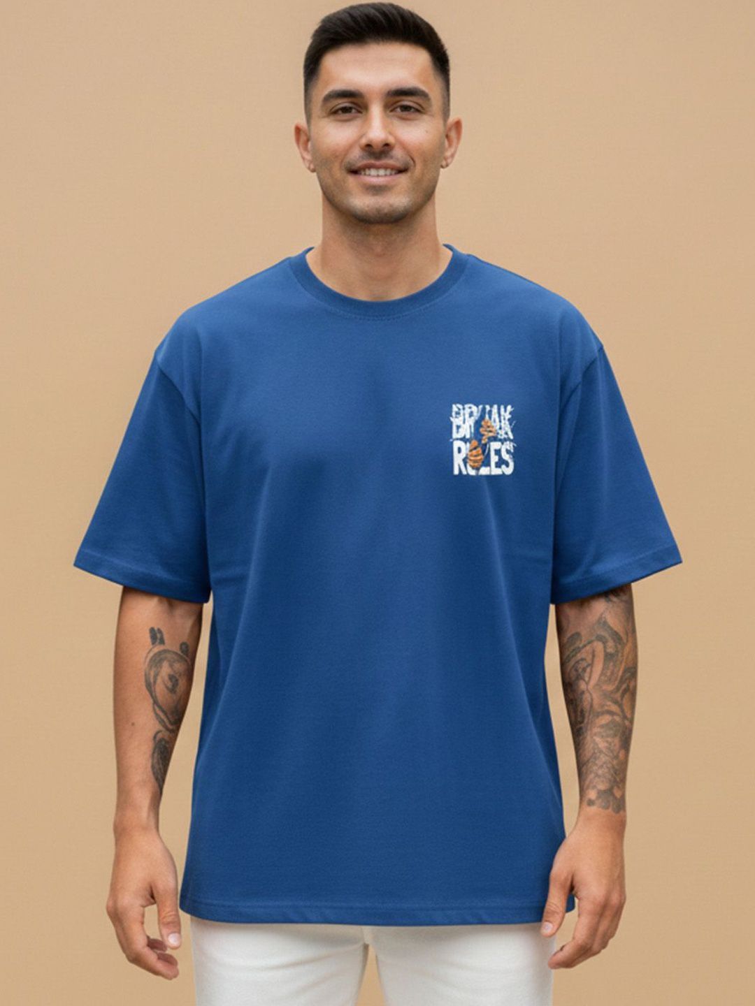 ST Trends Men Typography Printed T-shirt