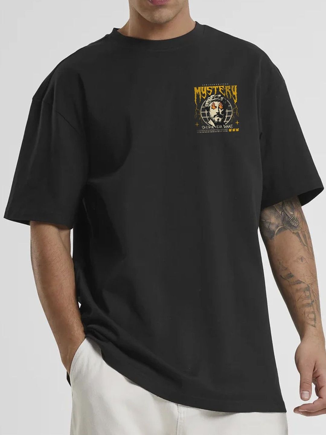 THE PRINT PLATTER Men Printed Pure Cotton T-shirt
