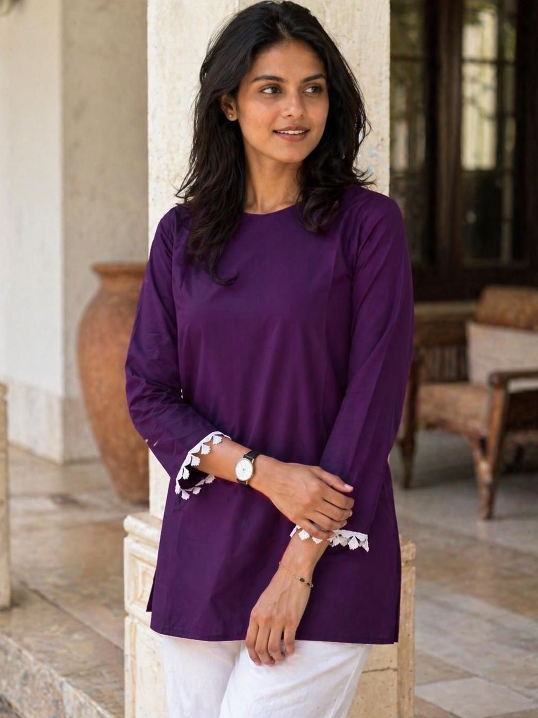 HERE&NOW Round Neck Kurti