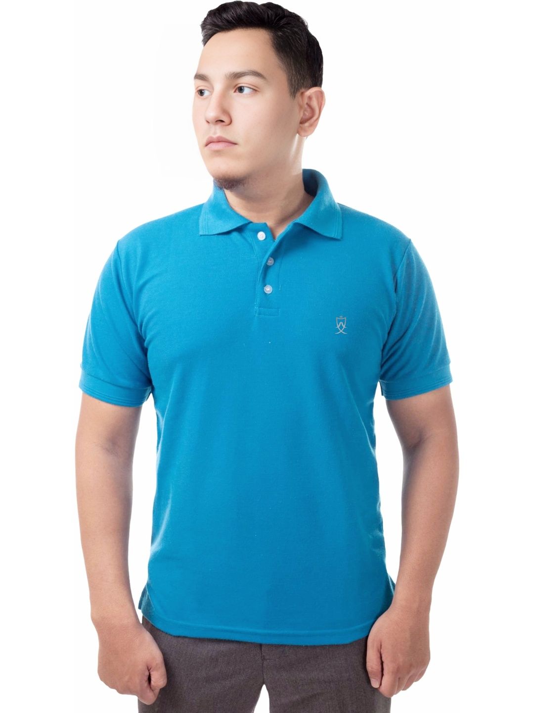 JEIRI Men Brand Logo Polo Collar T-shirt