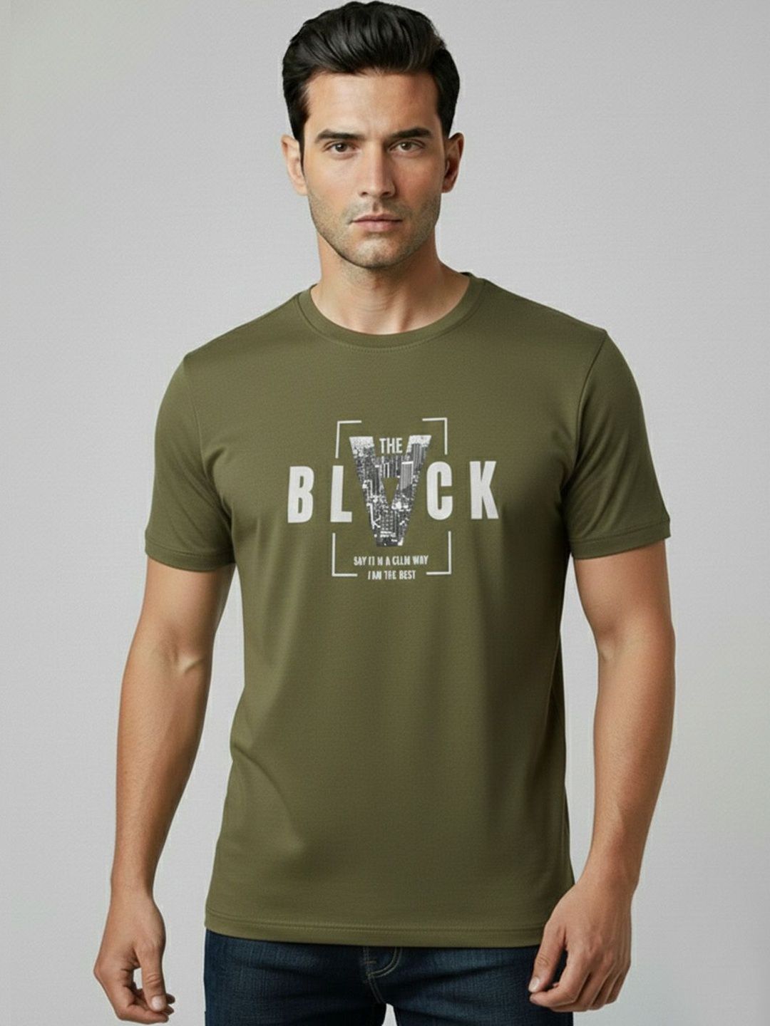 GENSTAR TRENDS Men Typography Printed T-shirt