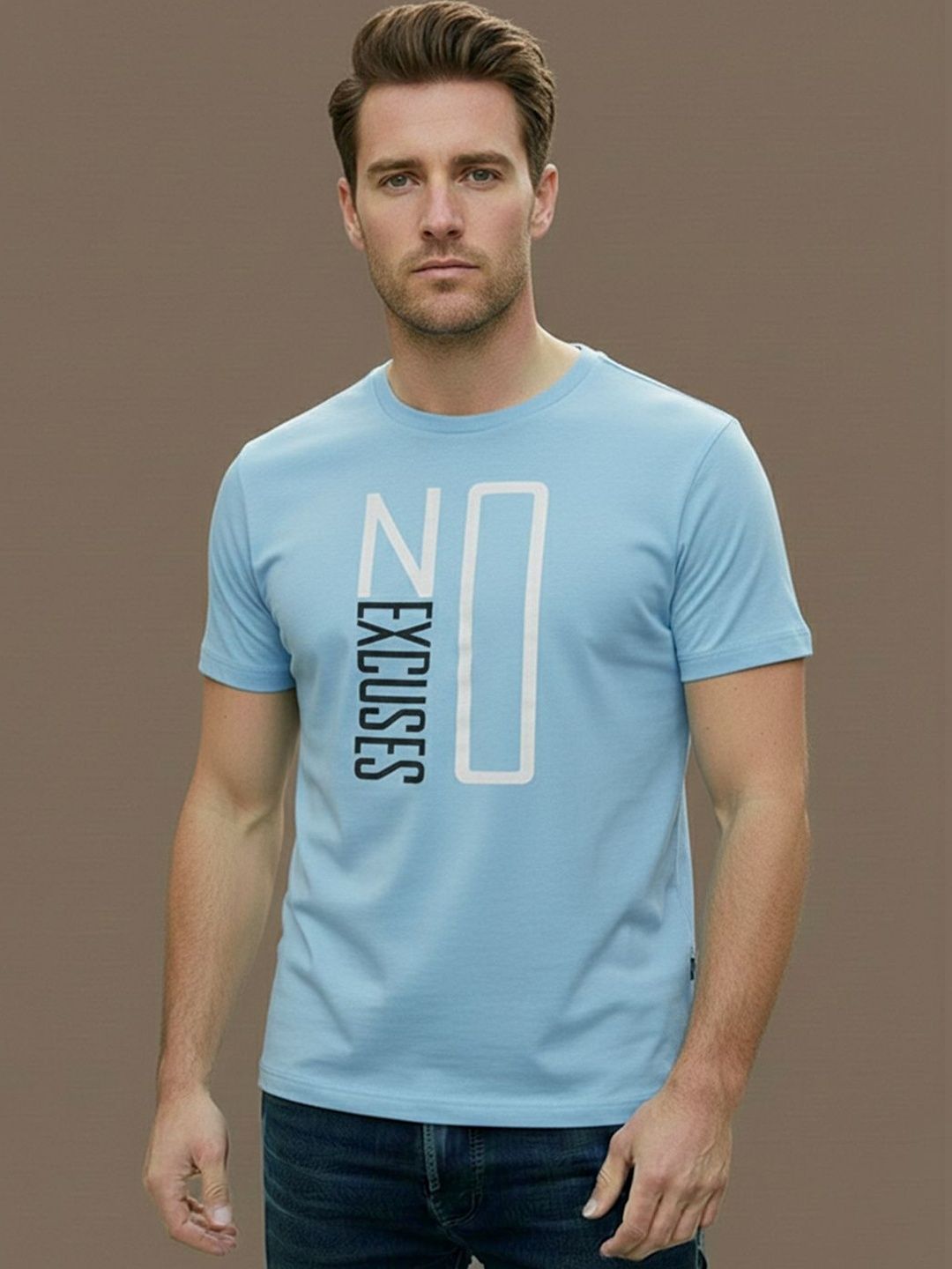 GENSTAR TRENDS Men Typography Printed T-shirt