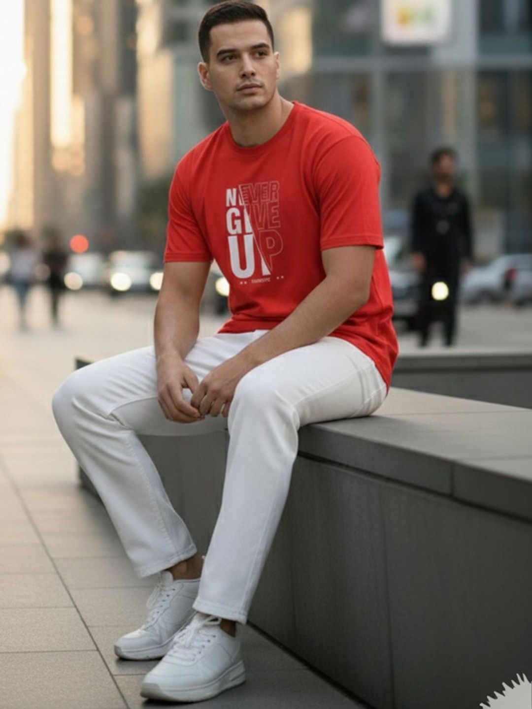 GENSTAR TRENDS Men Typography Printed T-shirt