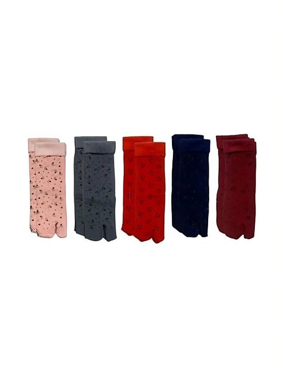 GARUN Men Pack of 5 Cotton Patterned Ankle Length Socks