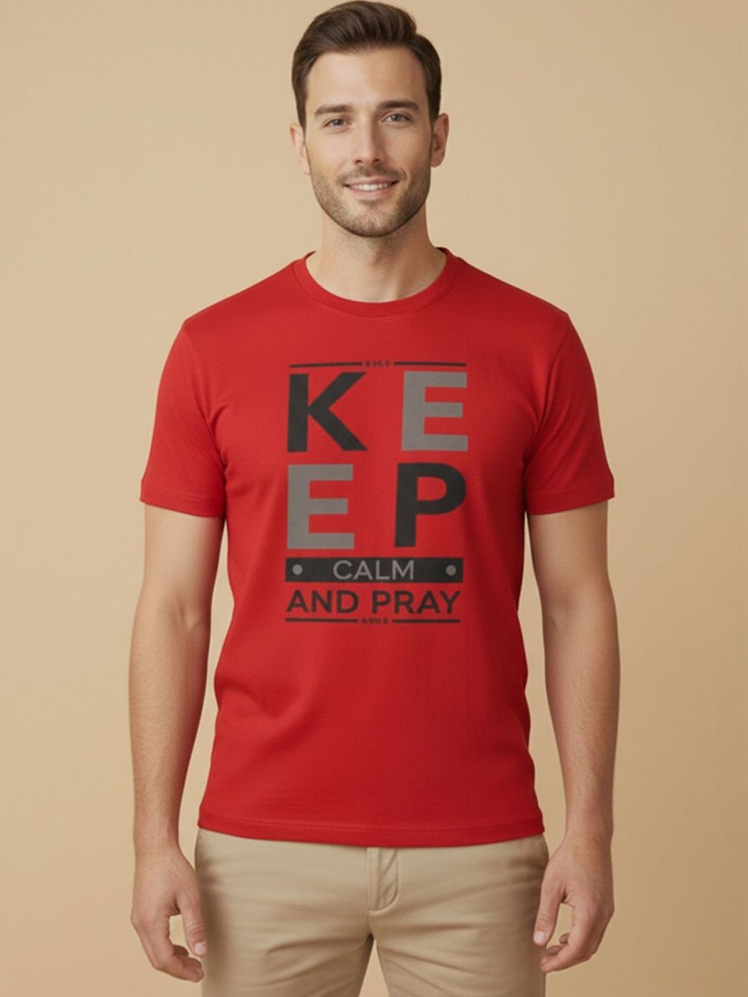 GENSTAR TRENDS Men Typography Printed T-shirt