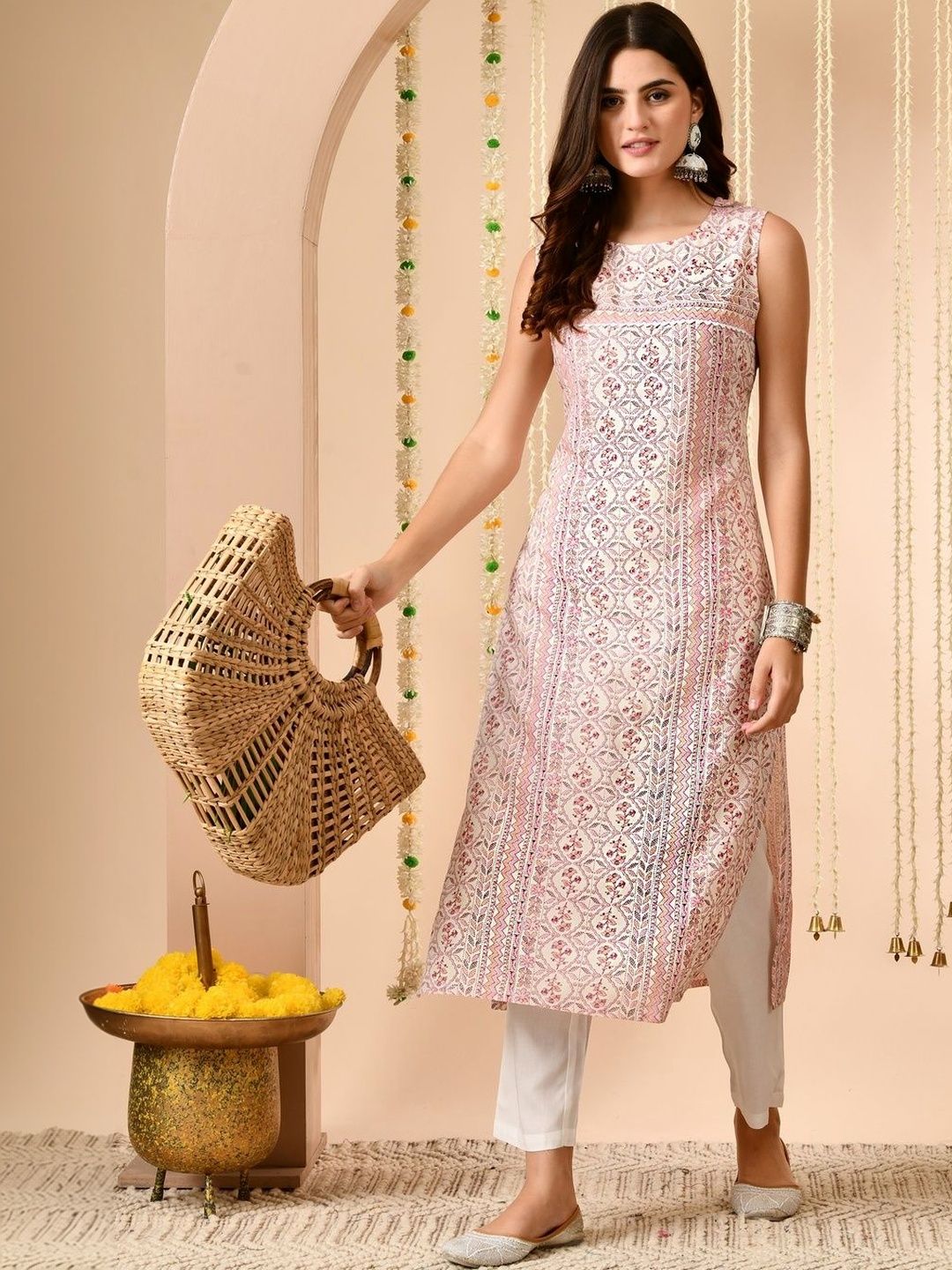 Sangria Women Ethnic Motifs Printed Indie Prints Kurta